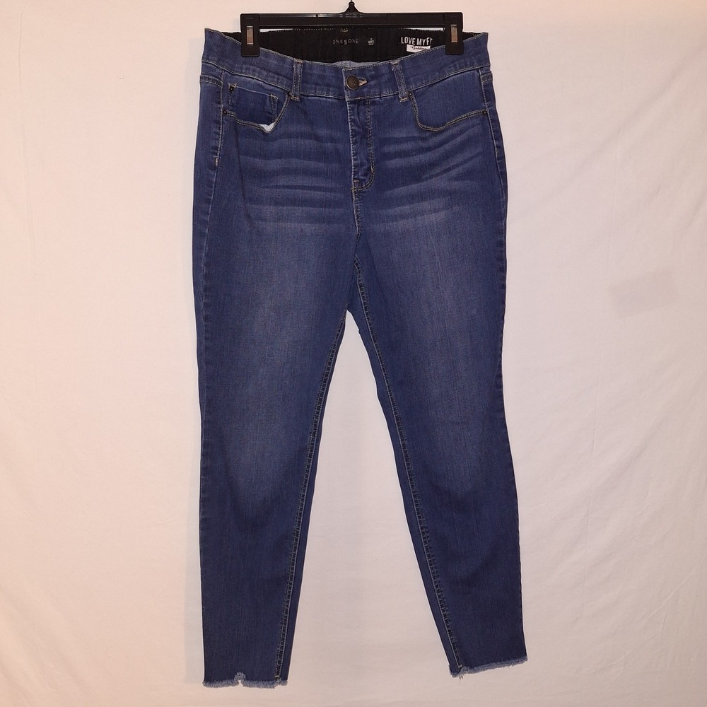 One5One Jeans‎ Womens 12/31 Blue Medium Wash Love My Goddess Fit Skinny Stretch